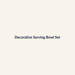 Decorative Serving Bowl Set
