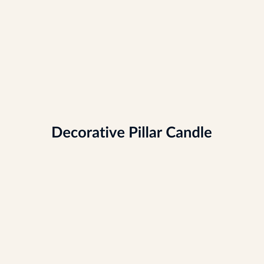 Decorative Pillar Candle