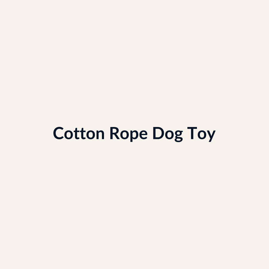 Cotton Rope Dog Toy